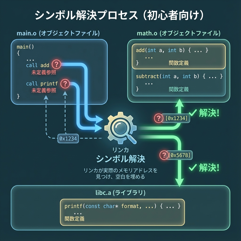 シンボル解決の仕組み