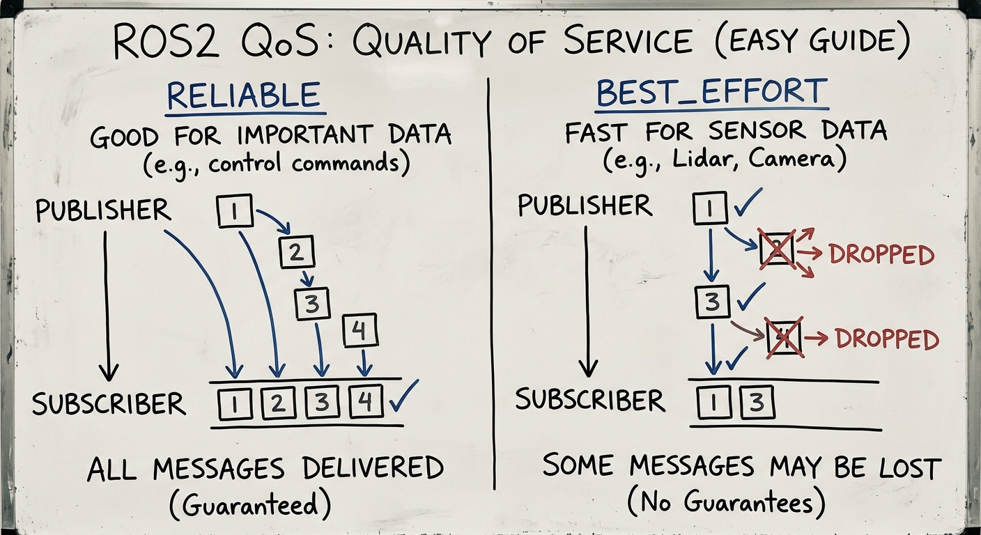 QoS（通信品質）の概念図