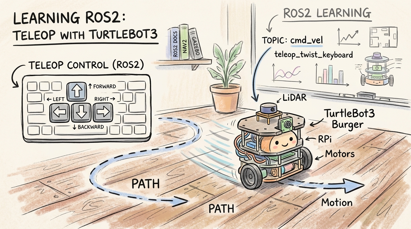TurtleBot3が実際に進行している様子