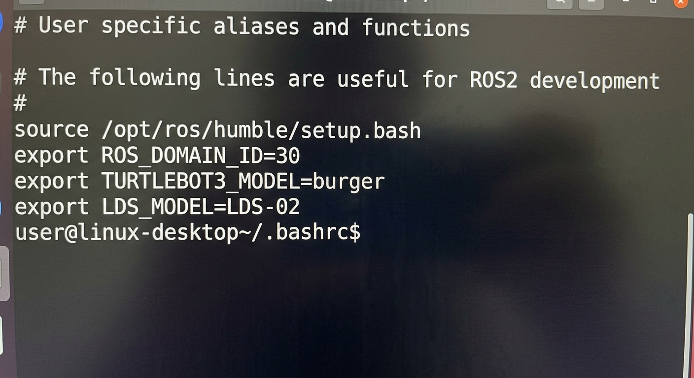 RPi4の.bashrc設定内容の確認画面